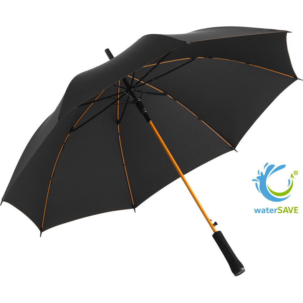 1084 AC-Stockschirm Colorline - Schwarz-Orange