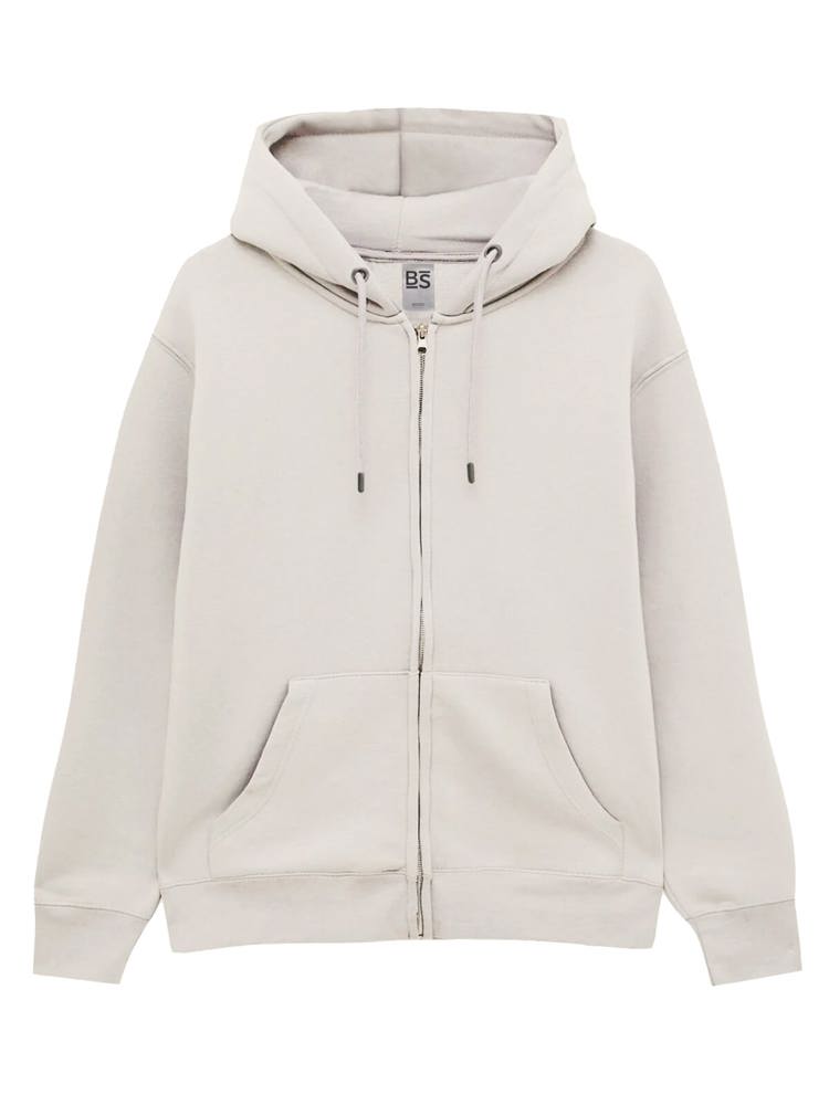 BS Chili Hoodie mit durchgehendem Reißverschluss, 280 gr/m² - Helles Weiß (12-0304 TPG)