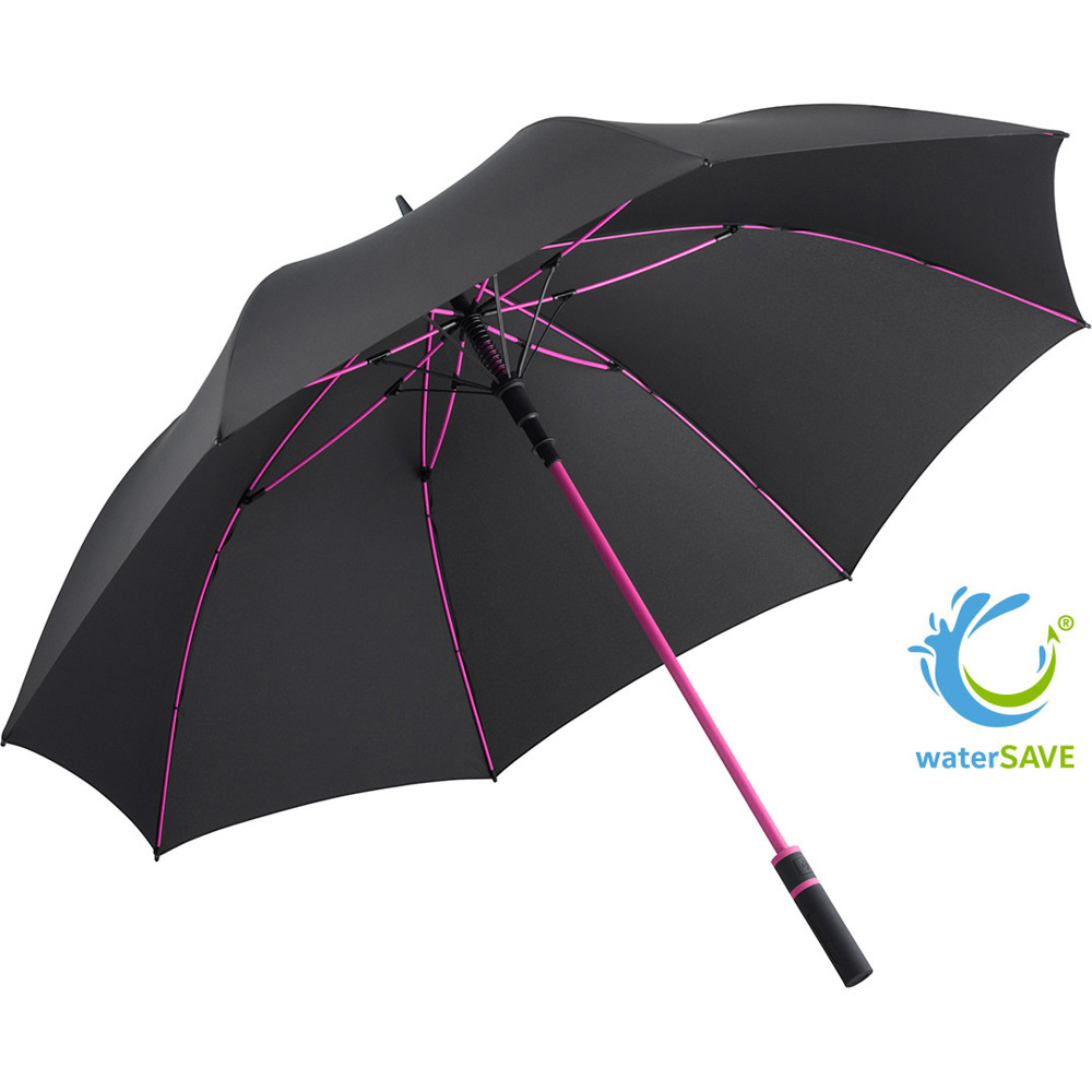 2384 AC-Gästeschirm FARE® Style - schwarz-magenta