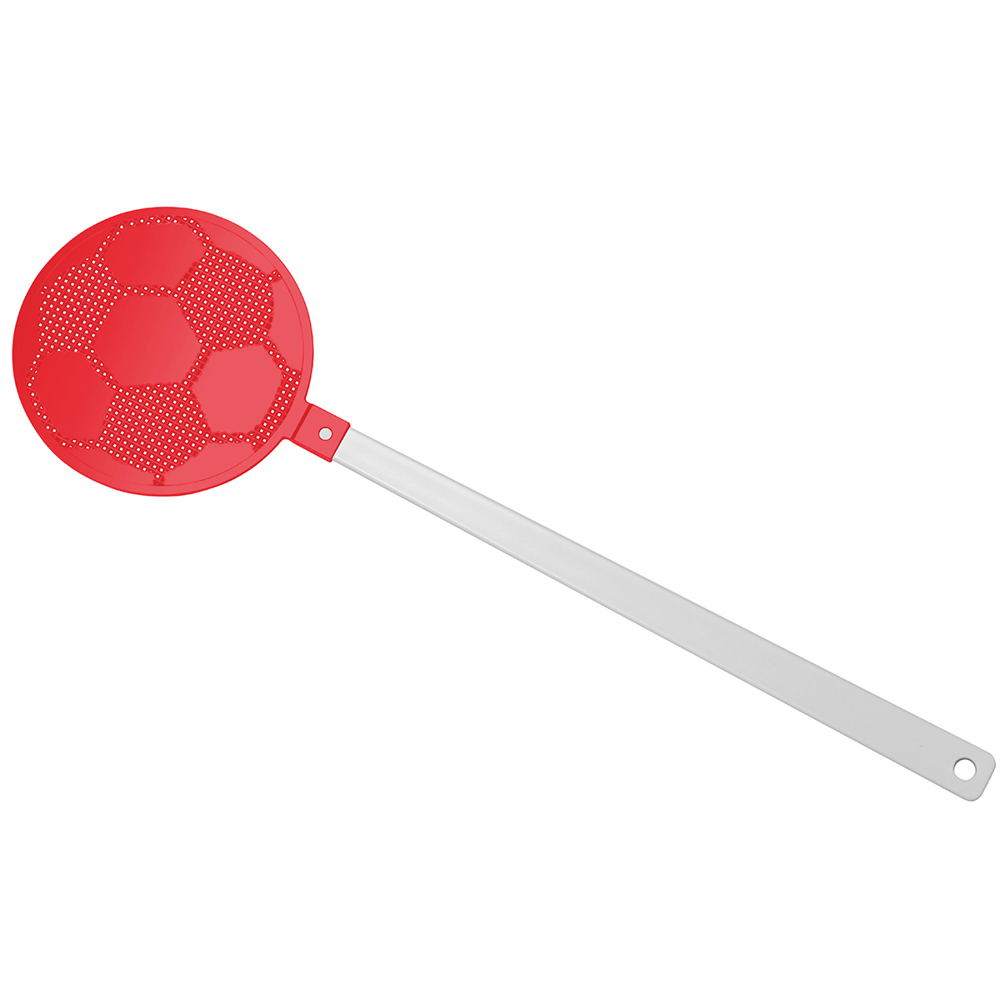 Fliegenklatsche "Fußball" - Weiß/rot
