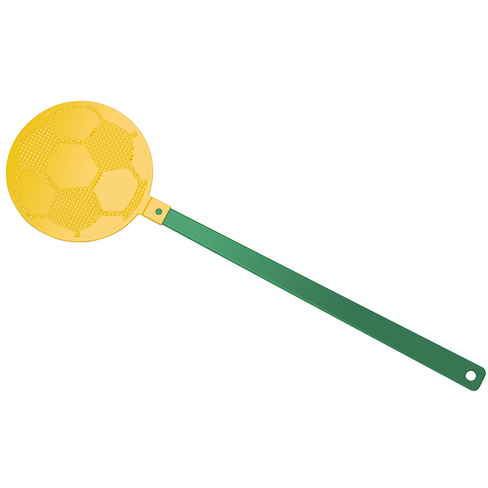 Fliegenklatsche "Fußball" - grün/gelb