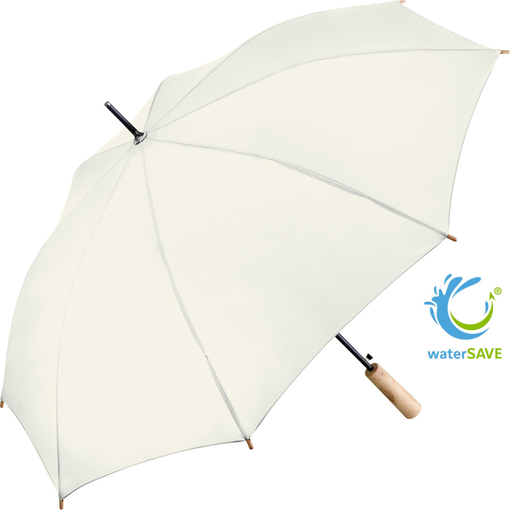 1122 AC-Stockschirm ÖkoBrella - naturweiß wS