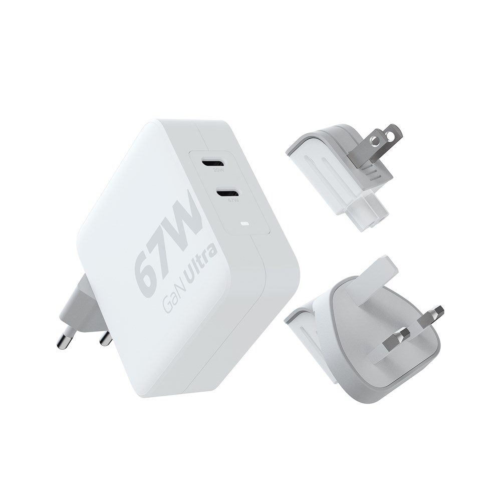 GaN Ultra Travel Chargers - weiß