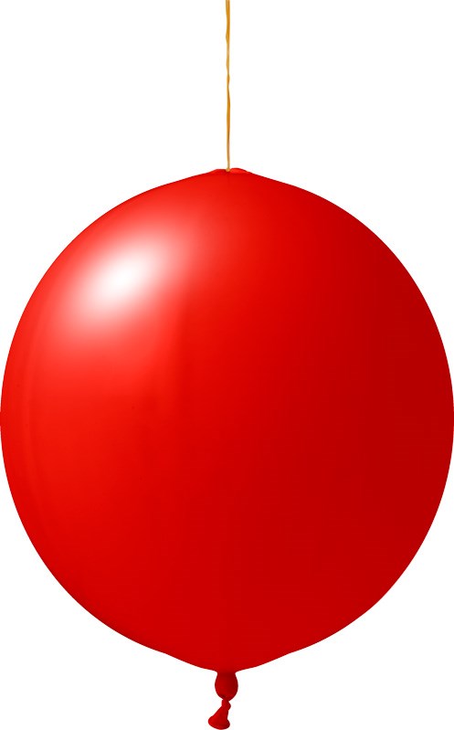 Bedruckte Punchballons 120/130 cm - Ø 45 cm - 18 inch - Rot (6045) Pastel (± PMS 185)