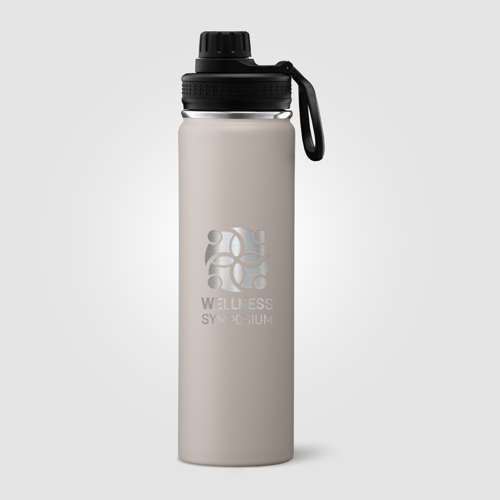 Alaska - 710 ml Edelstahlflasche - Doppelwandig - Düne (#ACA39A)