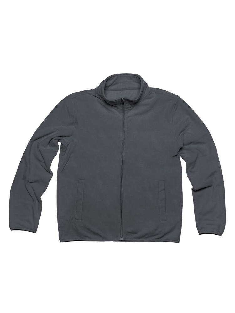 BS Niagara Fleecejacke mit durchgehendem Reißverschluss, 160 gr/m² - Dunkelgrau (PMS 7540C)
