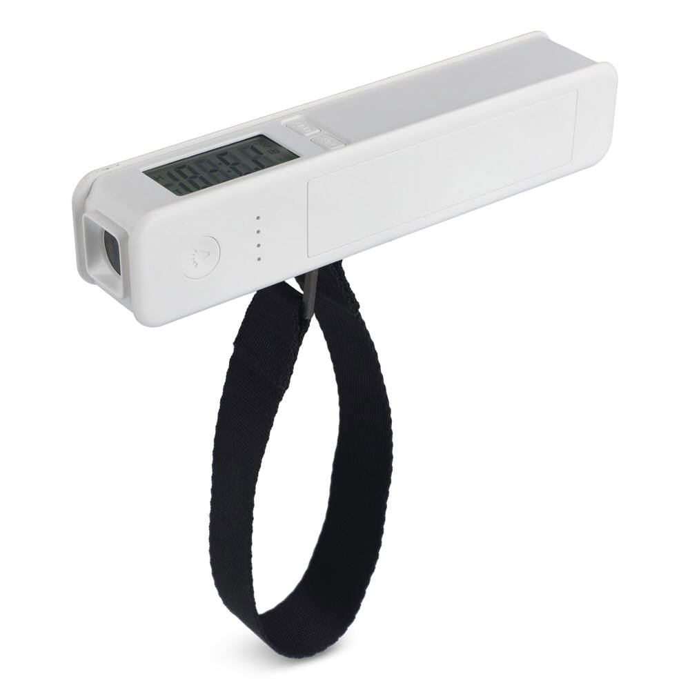 5-in-1 Travel Powerbank 2600 mAh - Kofferwaage - Taschenlampe - Lineal - Temperaturmesser