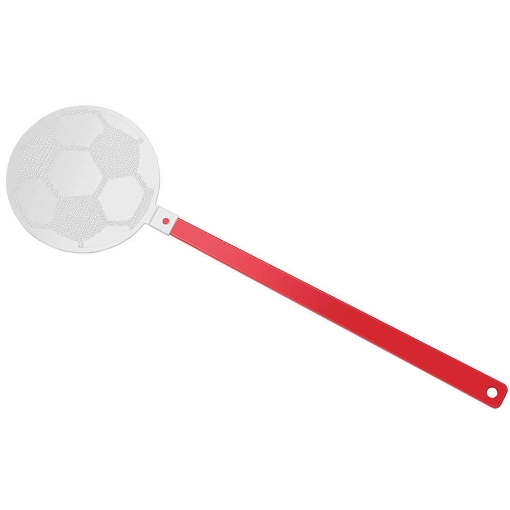 Fliegenklatsche "Fußball" - rot/weiß