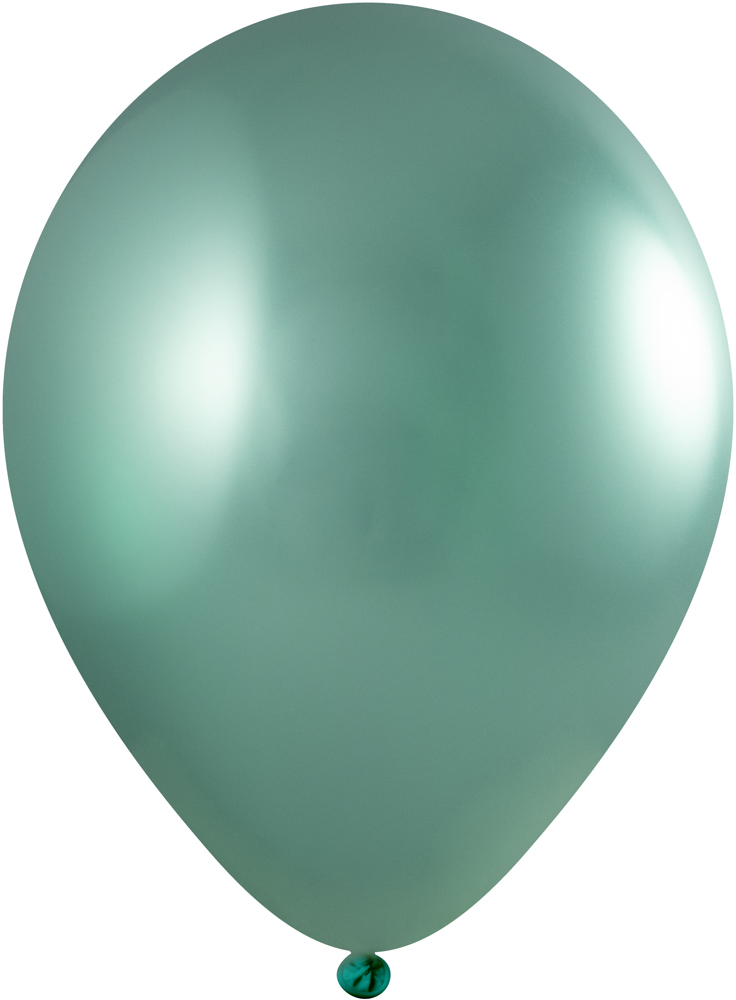 Ballons ohne Druck 90/100 cm Ø - 35 cm - 12 inch - Grün Chrom (4760) Chroom (± PMS 8281)