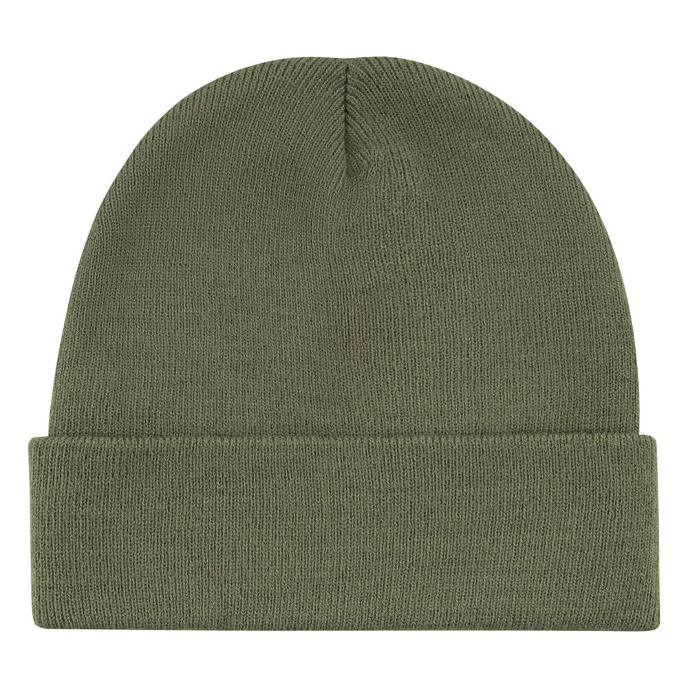 100% rPET Strickmütze - Olivgrün (PMS 7764c) / Olivgrün