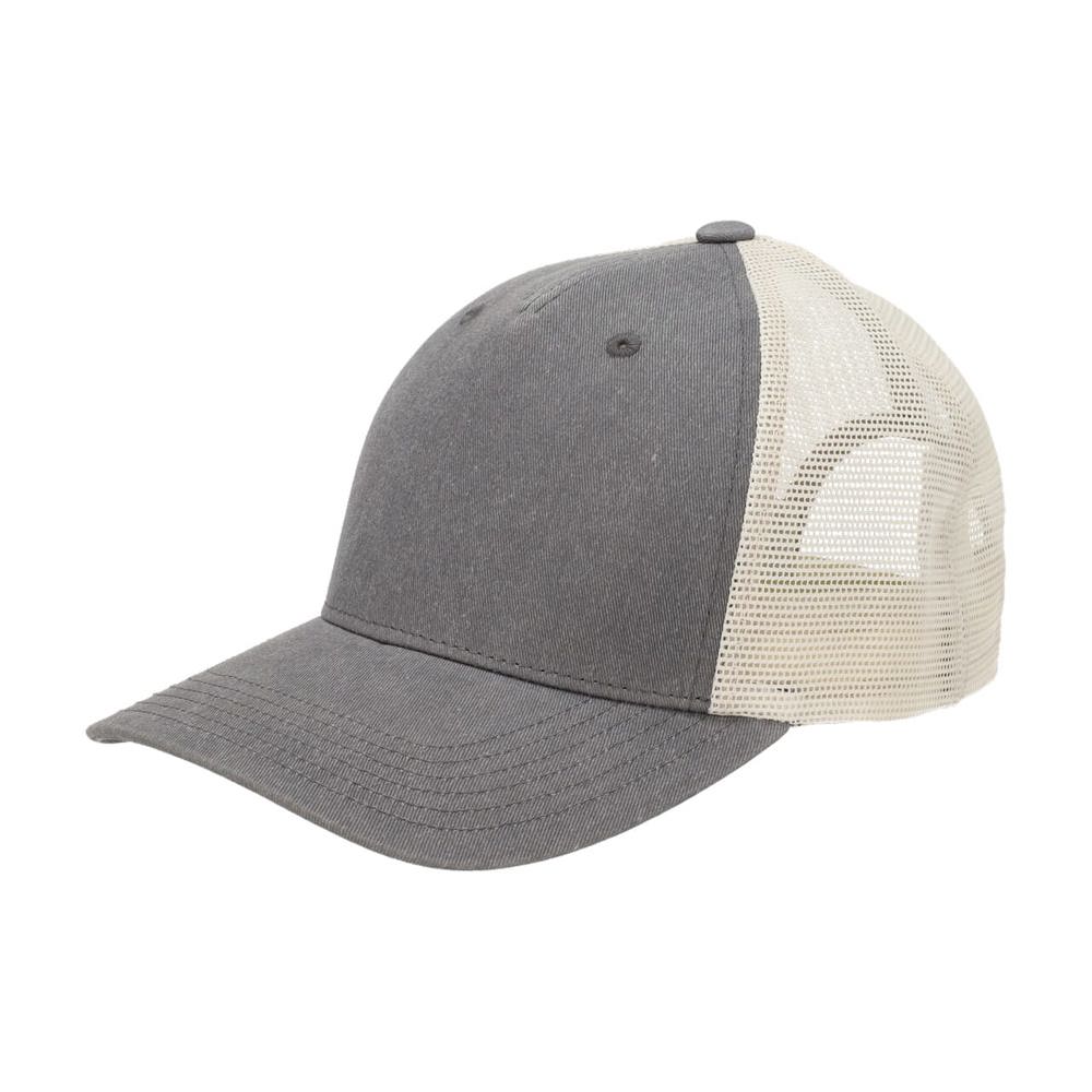 Vintage Bio-Truckerkappe - Dunkelgrau (PMS Cool Grey11C) / Weiß