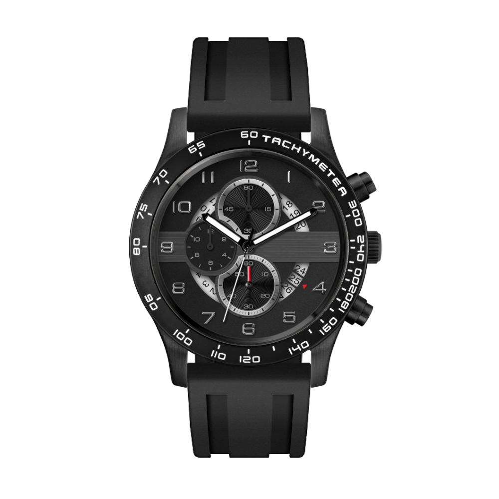 Armbanduhr Boston - schwarz
