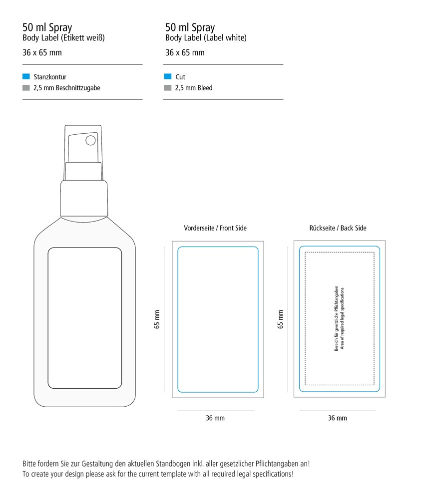 Kfz Cockpit-Reiniger, 50 ml, Body Label