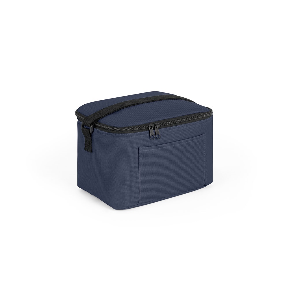 CANCUN. Kühltasche aus recyceltem 600D-Polyester mit verstellbarem Gurtband 7 L - blau